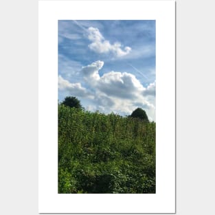 Scenery of beautiful Schleswig-Holstein cloudscape, North Germany Posters and Art